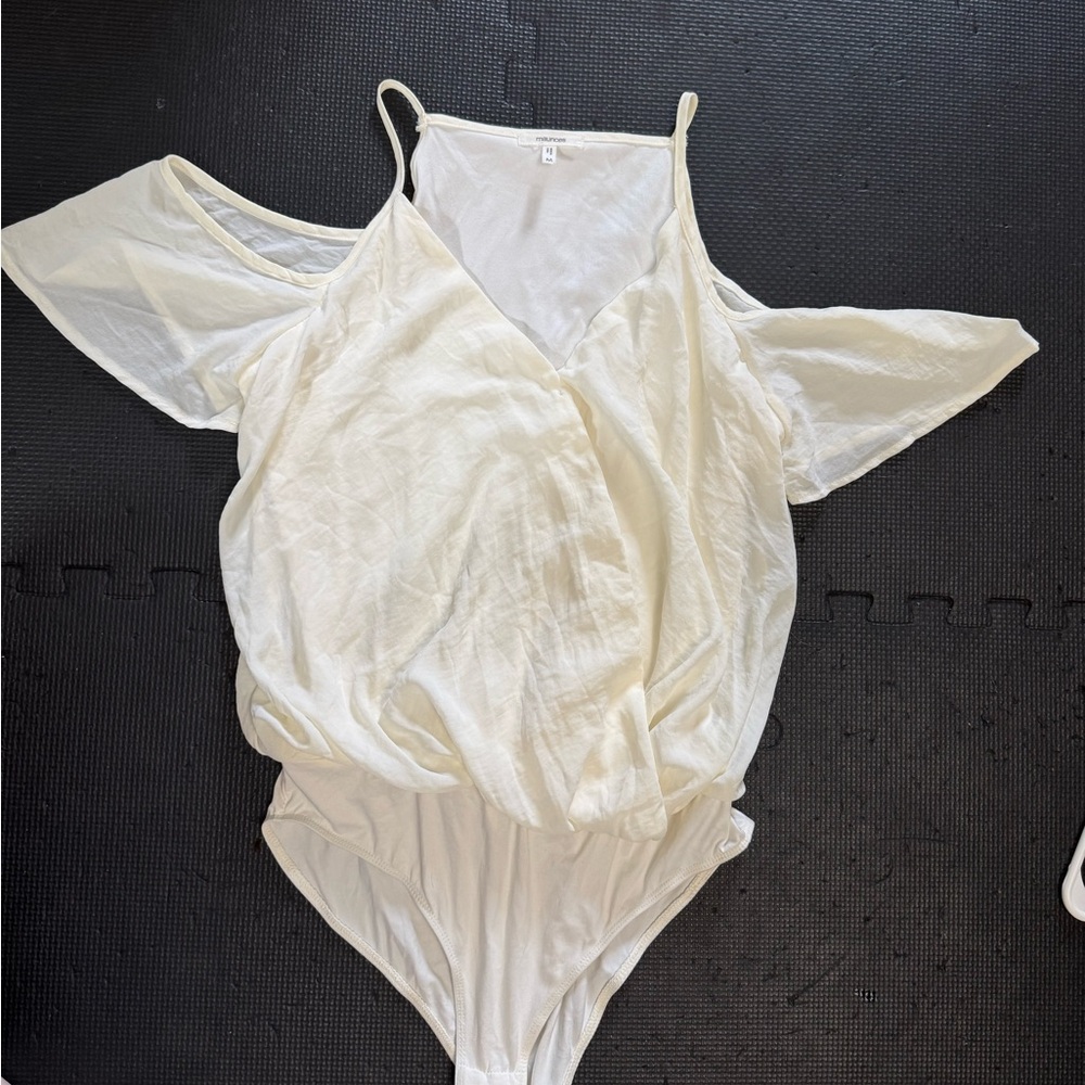 Maurices Cream bodysuit with Spaghetti Straps